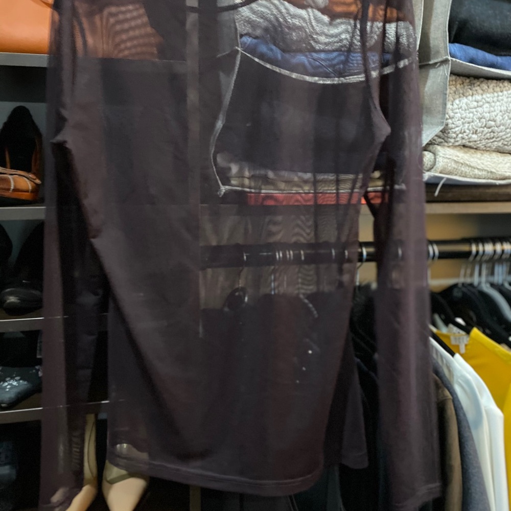See through Ken Cole blouse!